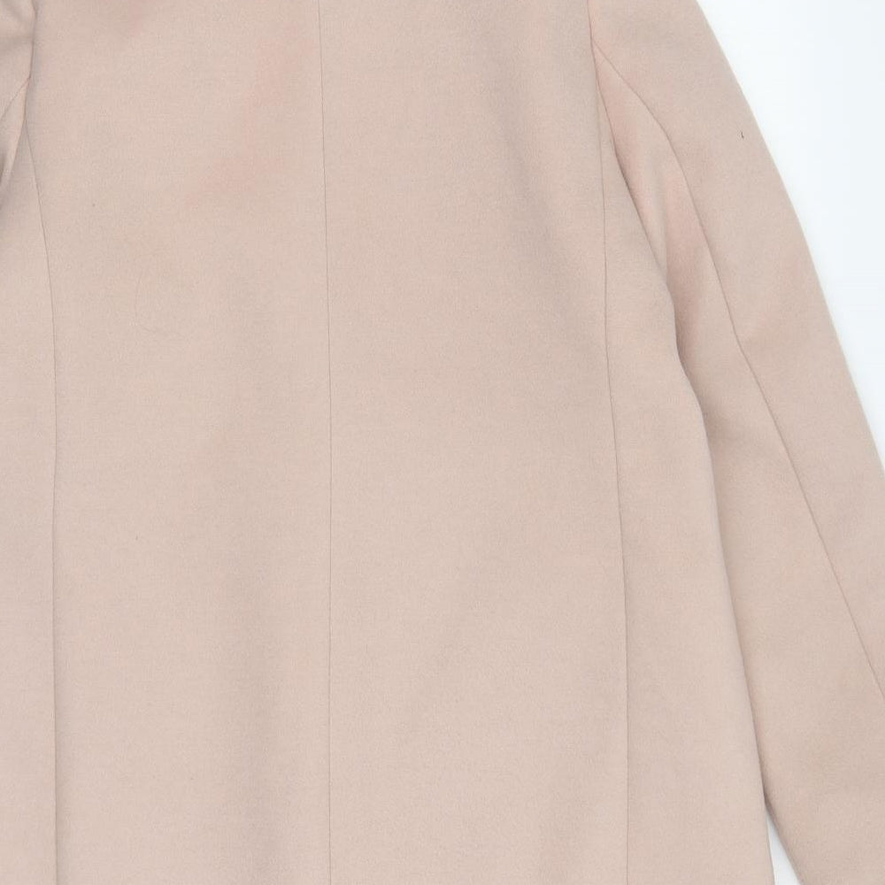 New Look Womens Pink   Pea Coat Coat Size 14