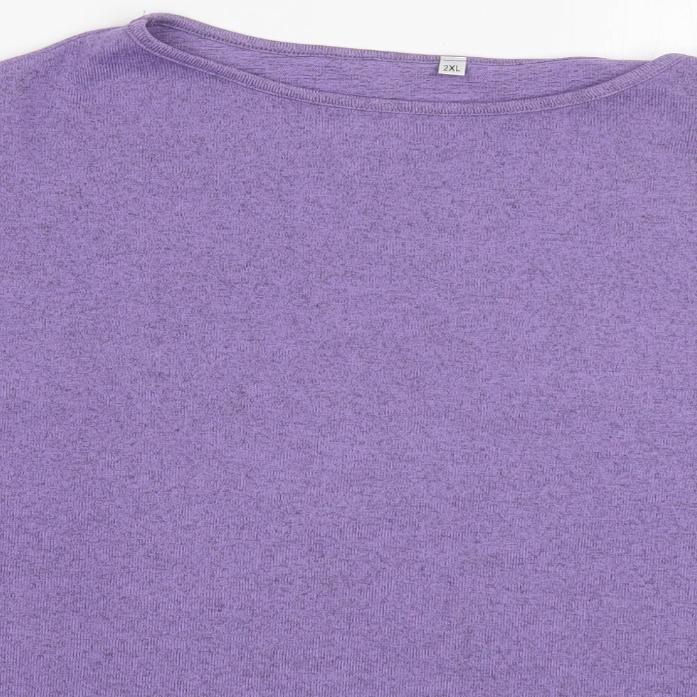 Preworn Womens Purple   Pullover Sweatshirt Size 2XL