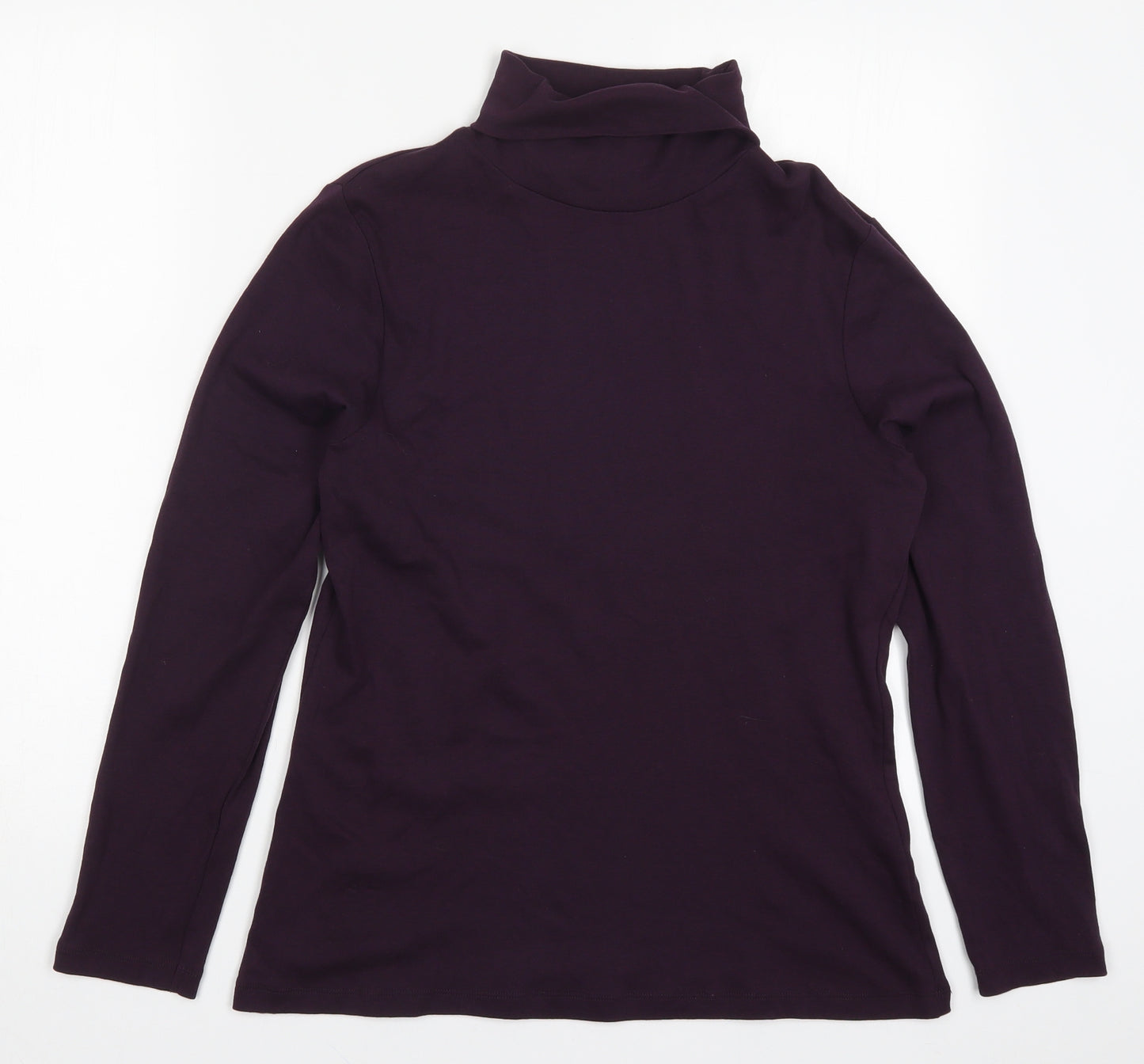 M&Co Womens Purple   Basic T-Shirt Size 18