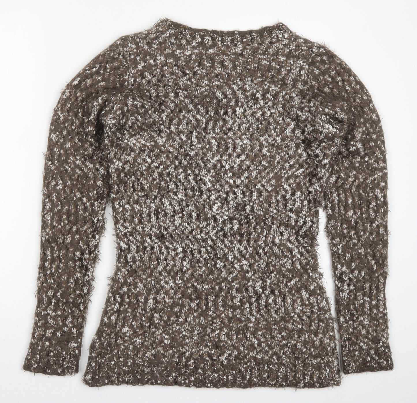 Yessica Womens Brown  Knit Pullover Jumper Size XL