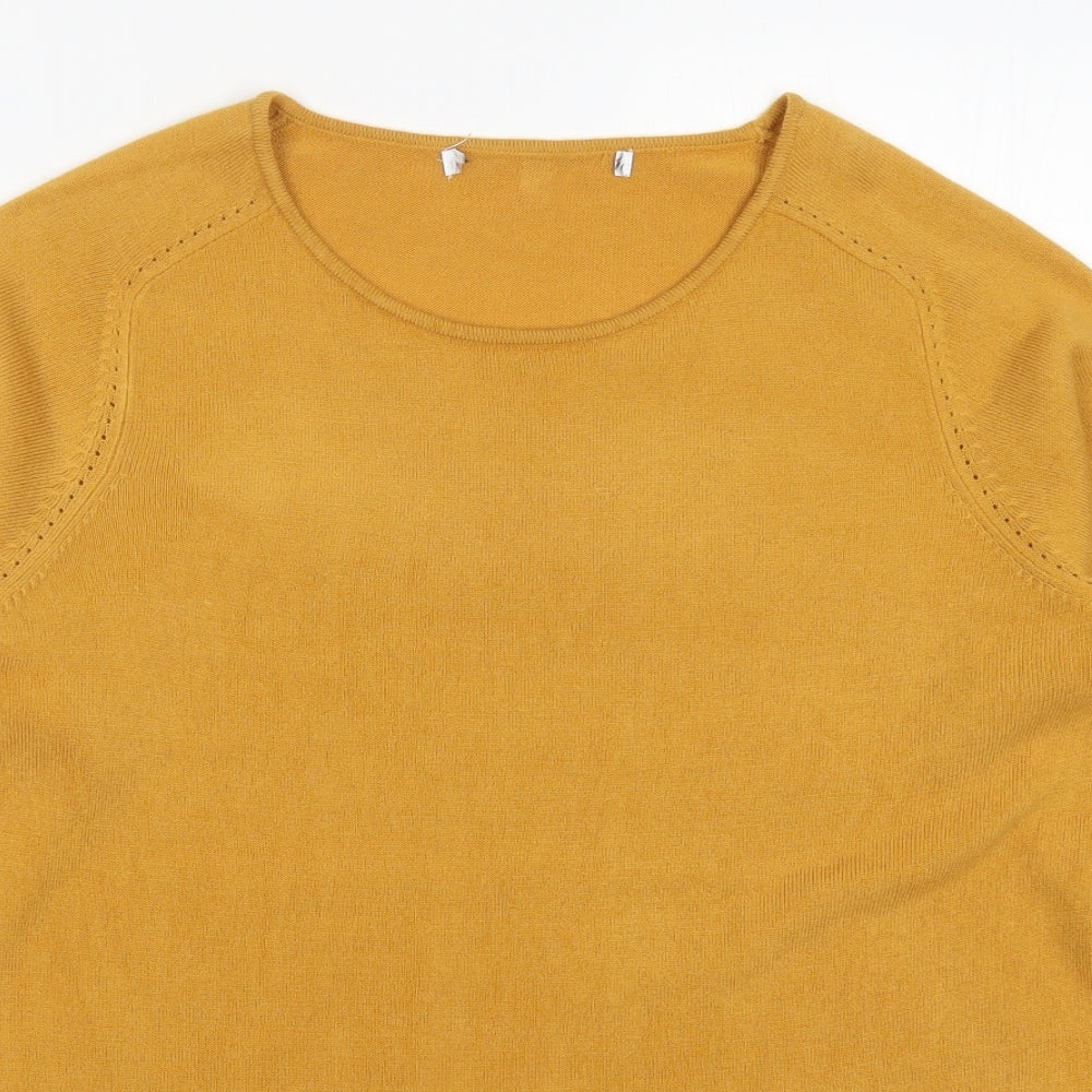 Preworn Womens Beige  Knit Pullover Jumper Size L