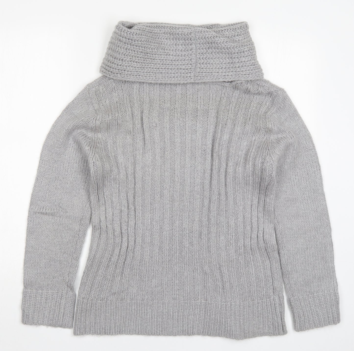 M&Co Womens Grey  Knit Pullover Jumper Size M
