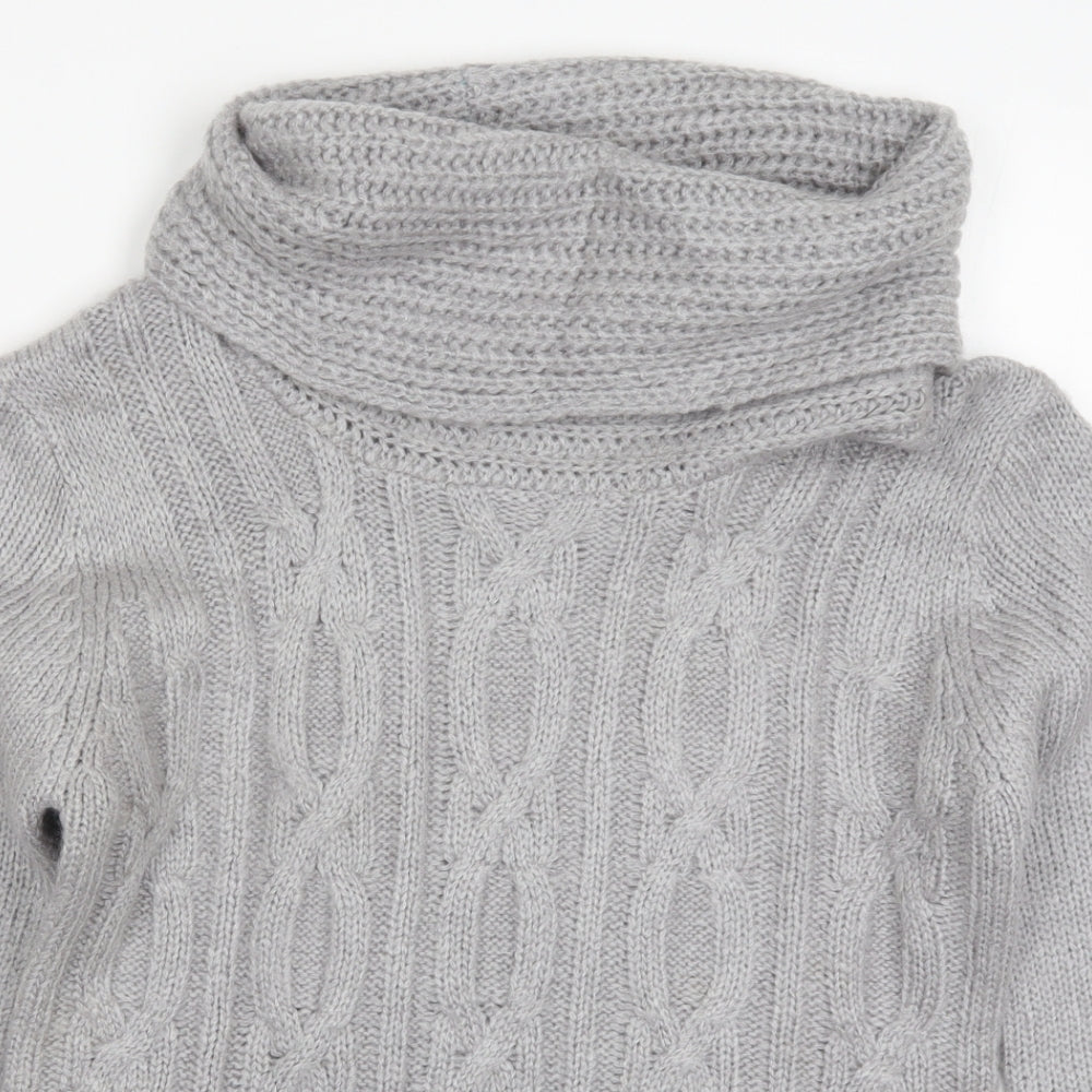 M&Co Womens Grey  Knit Pullover Jumper Size M