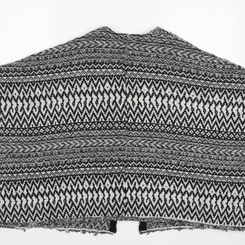 Dorothy Perkins Womens Black Geometric Knit Cardigan Jumper Size S