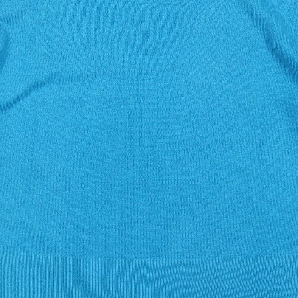 Dorothy Perkins Womens Blue  Knit Pullover Jumper Size 14
