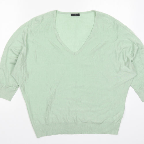 M&Co Womens Green   Pullover Jumper Size 12