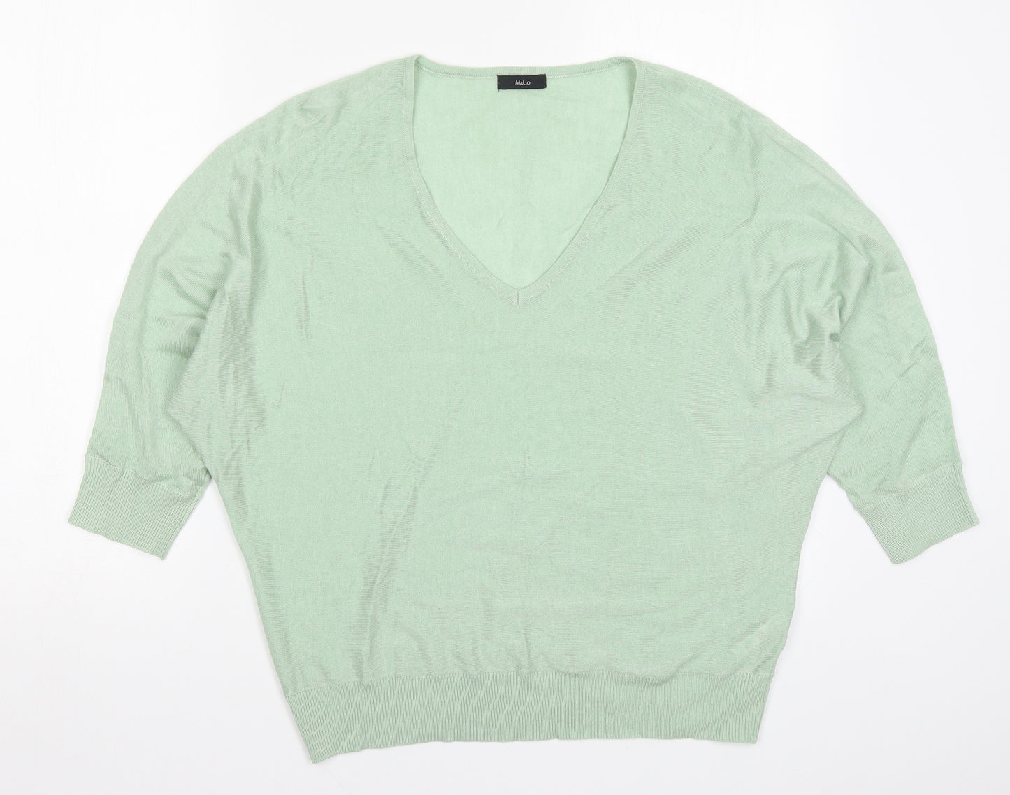 M&Co Womens Green   Pullover Jumper Size 12