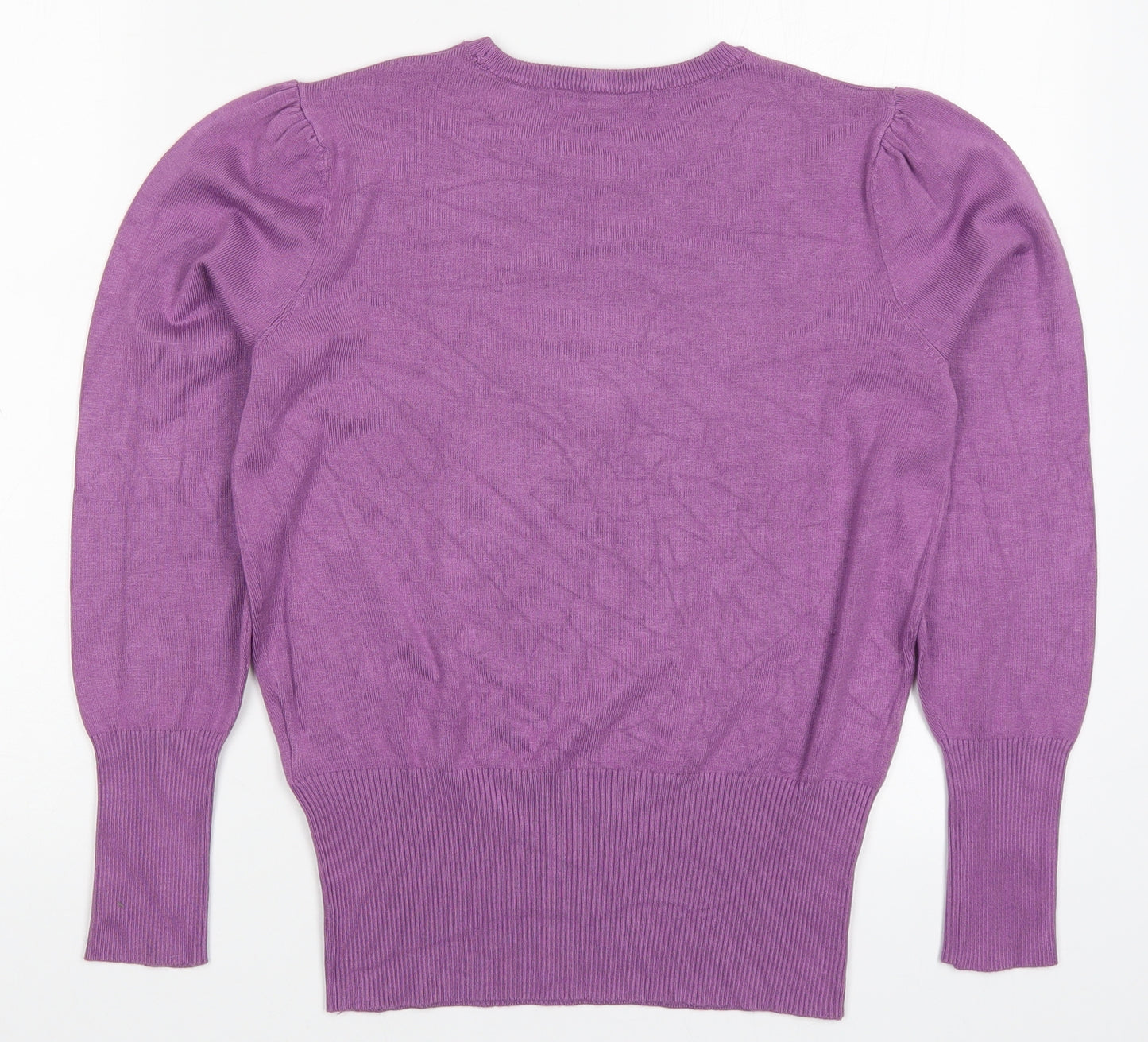 Marks and Spencer Womens Purple  Knit Pullover Jumper Size 10