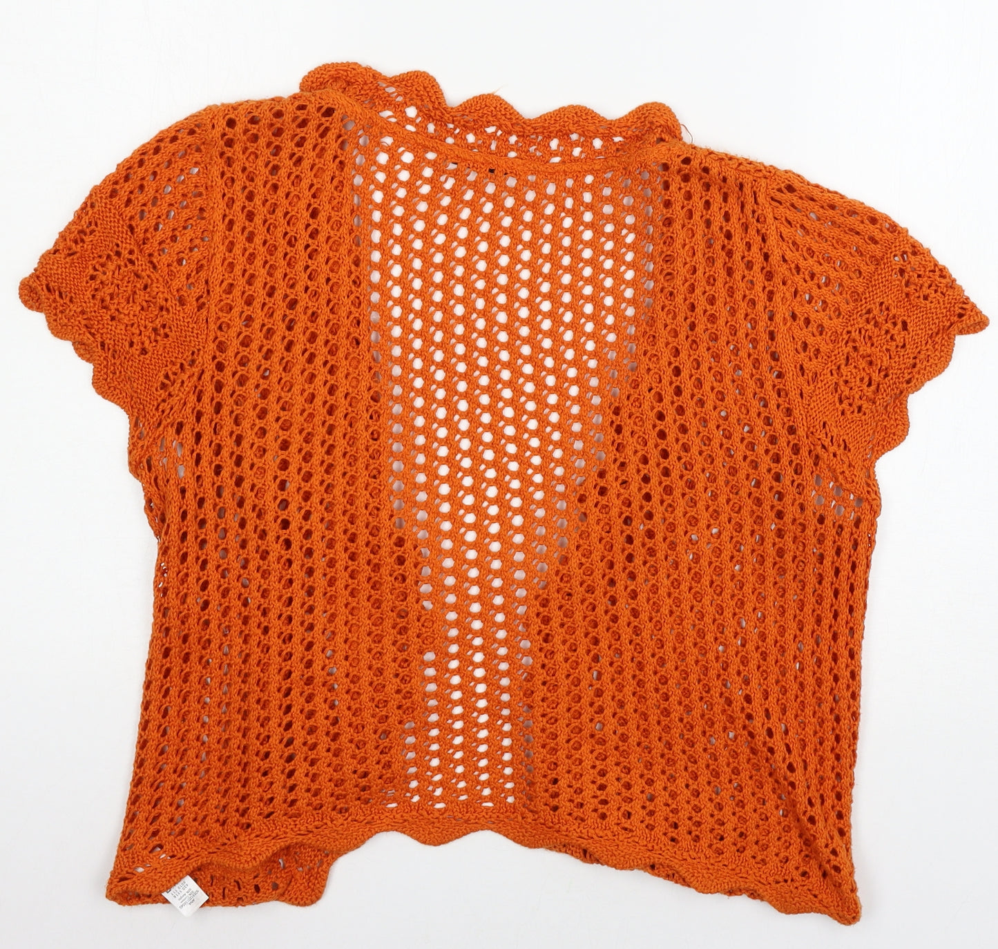 George Womens Orange  Knit Cardigan Jumper Size 18