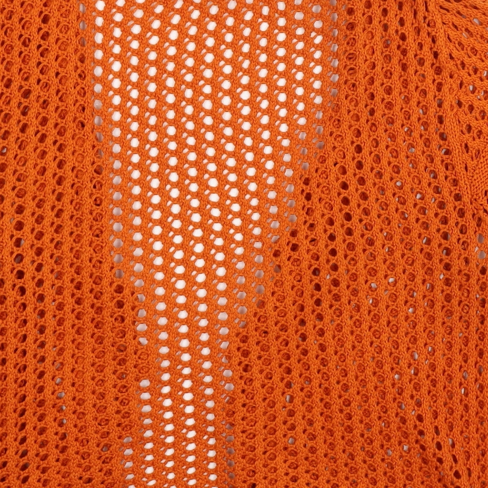 George Womens Orange  Knit Cardigan Jumper Size 18