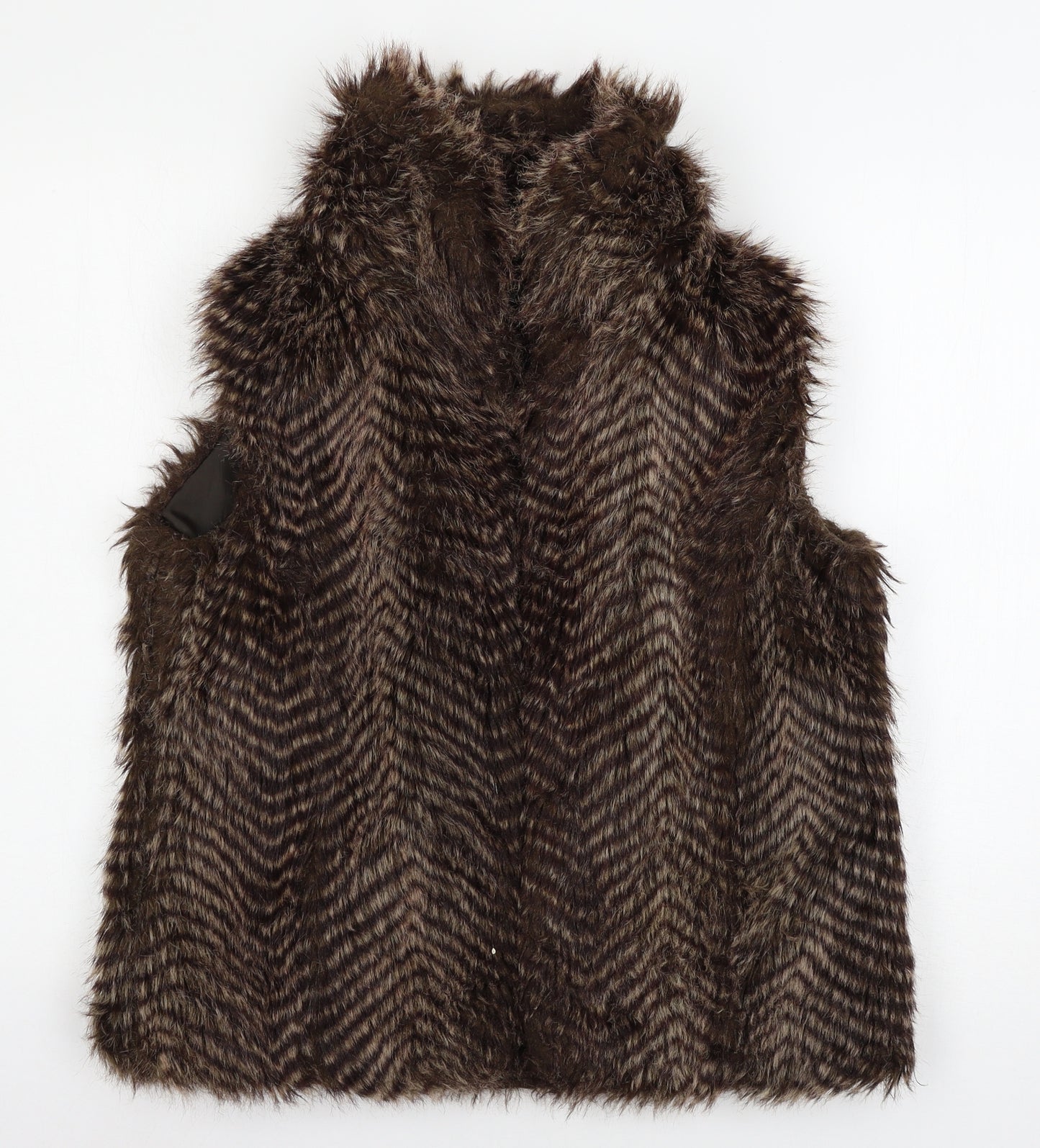 QED London Womens Brown   Gilet Jacket Size 14