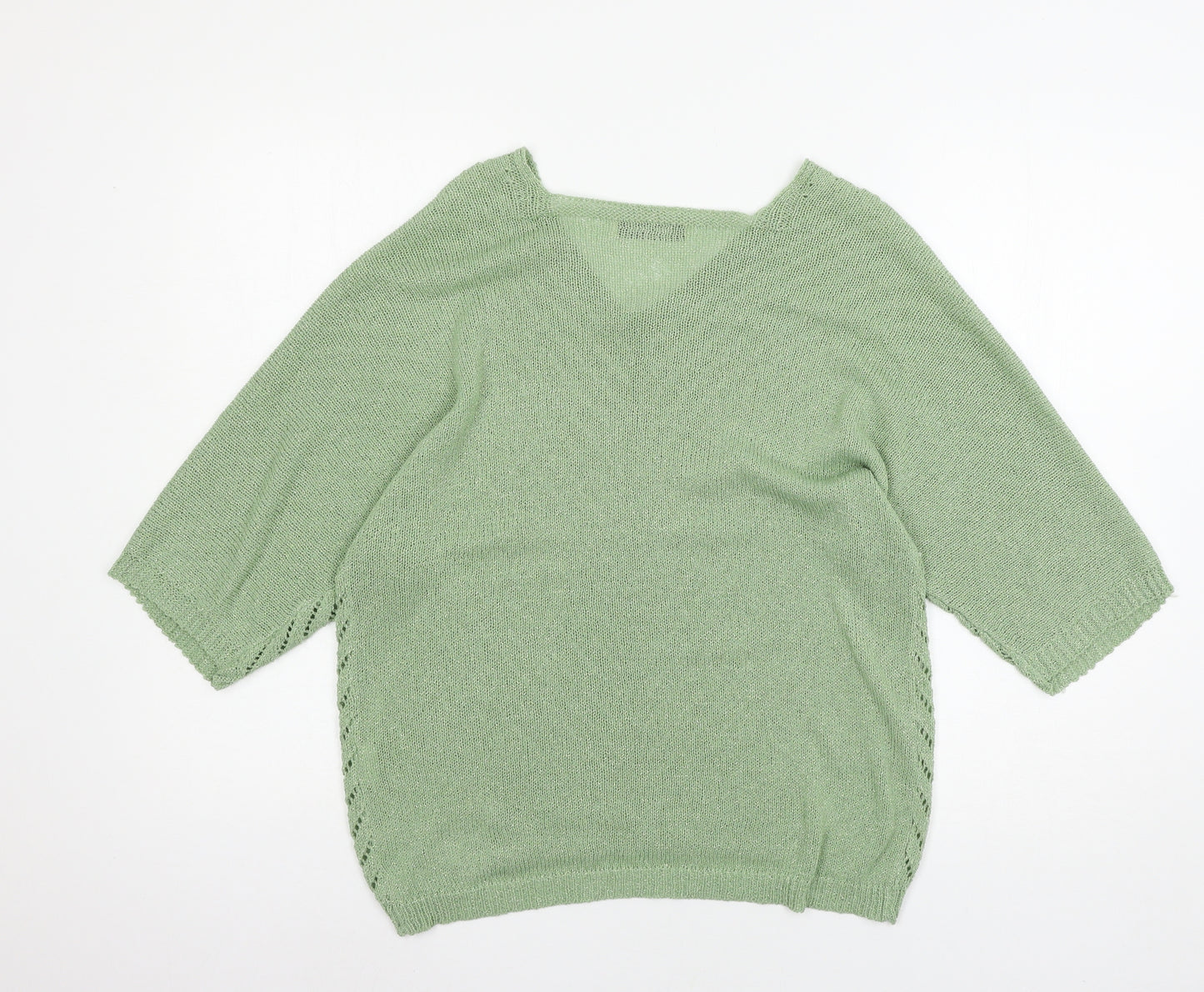 Normcore Womens Green  Knit Pullover Jumper One Size