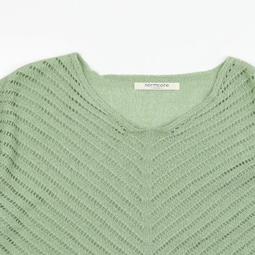 Normcore Womens Green  Knit Pullover Jumper One Size