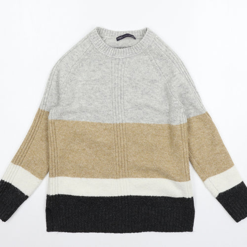 Marks and Spencer Womens Multicoloured Striped Knit Pullover Jumper Size XS