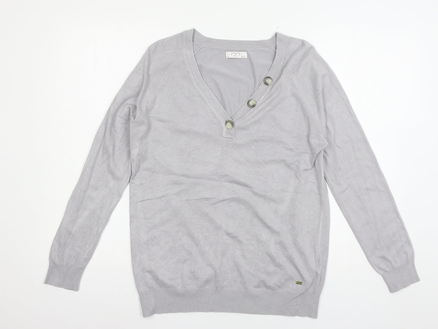 MLA Womens Grey  Knit Pullover Jumper Size S
