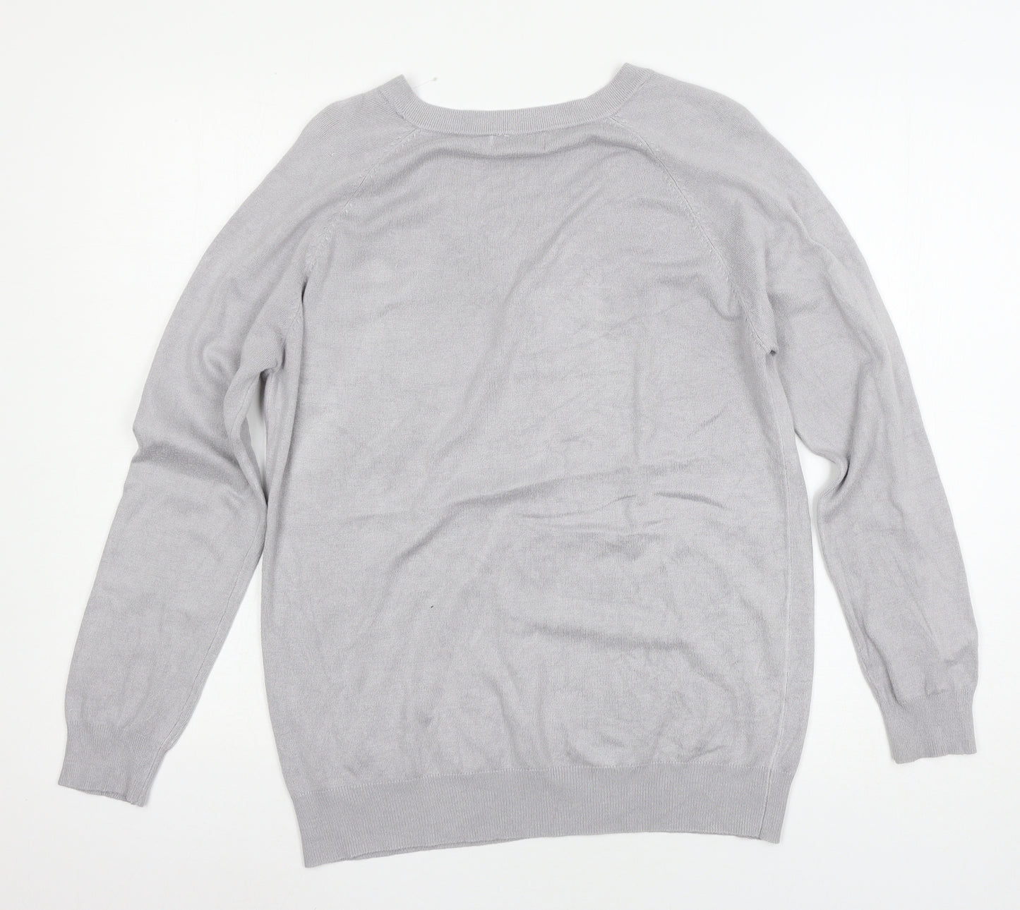 MLA Womens Grey  Knit Pullover Jumper Size S