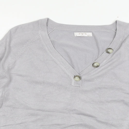 MLA Womens Grey  Knit Pullover Jumper Size S
