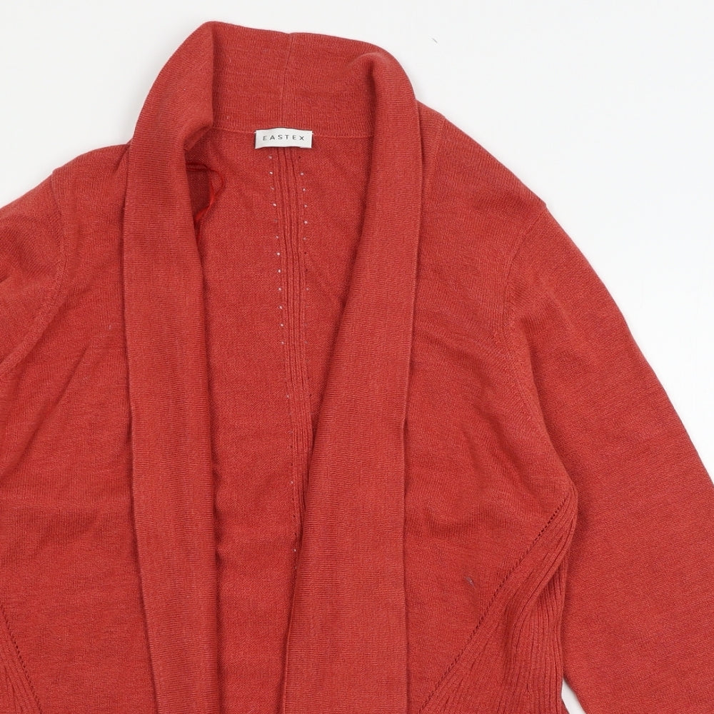 Eastex Womens Red  Knit Cardigan Jumper Size 14
