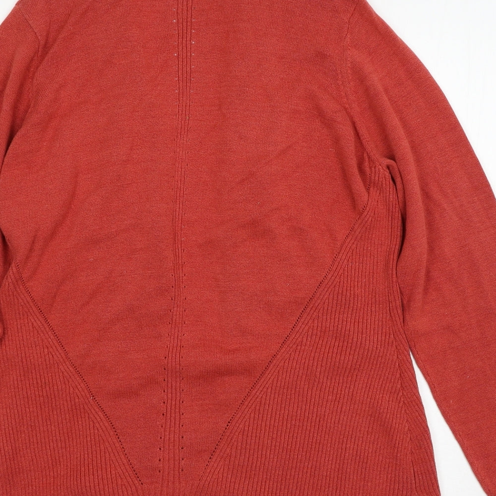 Eastex Womens Red  Knit Cardigan Jumper Size 14