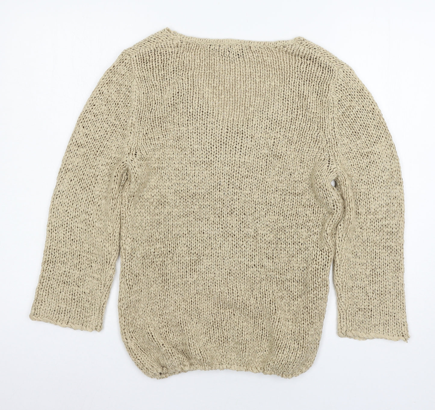 Apart Womens Beige  Knit Pullover Jumper Size 12