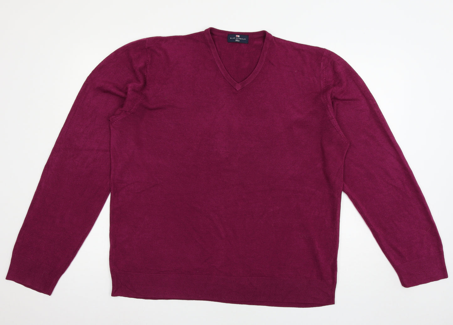 Marks and Spencer Mens Purple  Knit Pullover Jumper Size XL