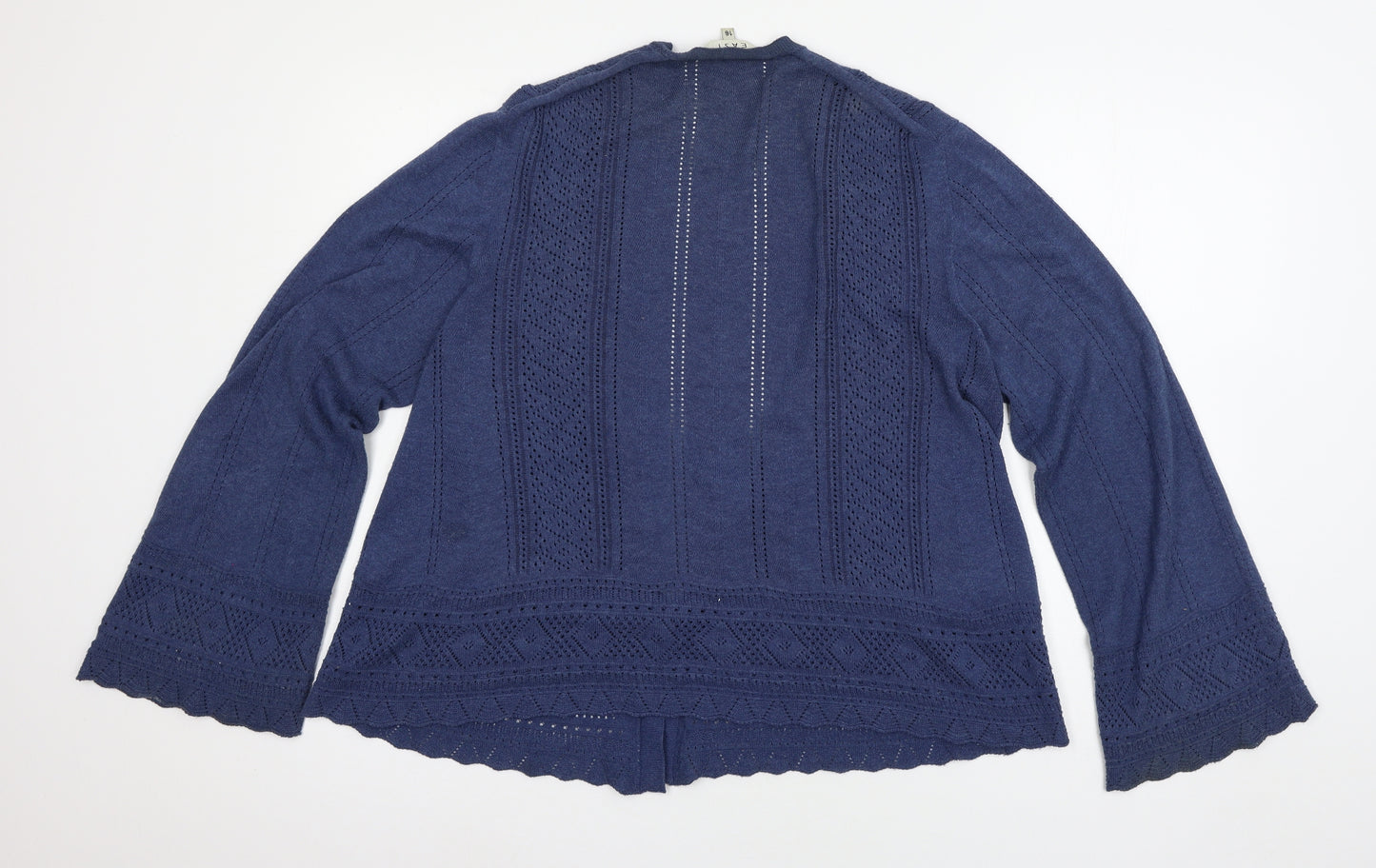 EAST Womens Blue  Knit Cardigan Jumper Size 16