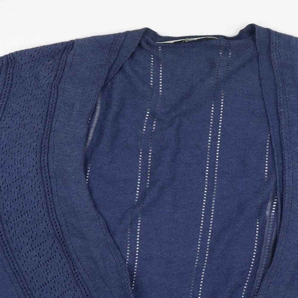 EAST Womens Blue  Knit Cardigan Jumper Size 16