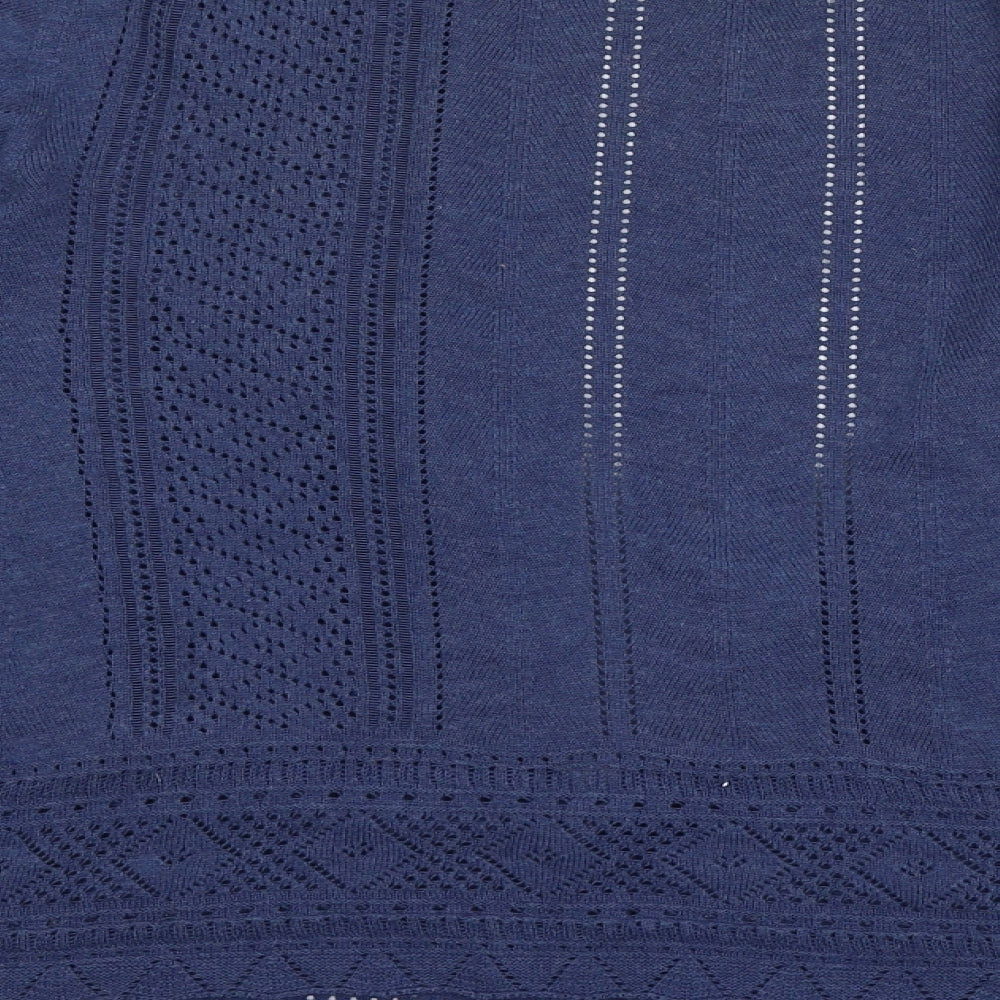 EAST Womens Blue  Knit Cardigan Jumper Size 16