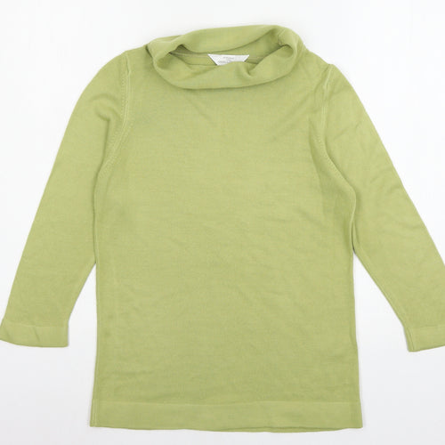 St Michael Womens Green  Knit Pullover Jumper Size 8