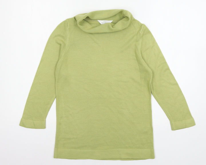 St Michael Womens Green  Knit Pullover Jumper Size 8