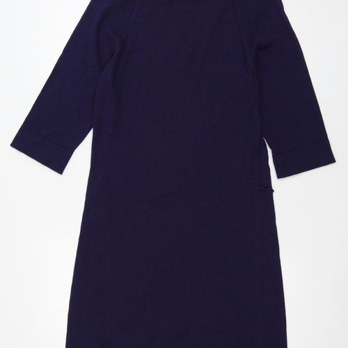 Marks and Spencer Womens Blue  Knit Jumper Dress  Size 12