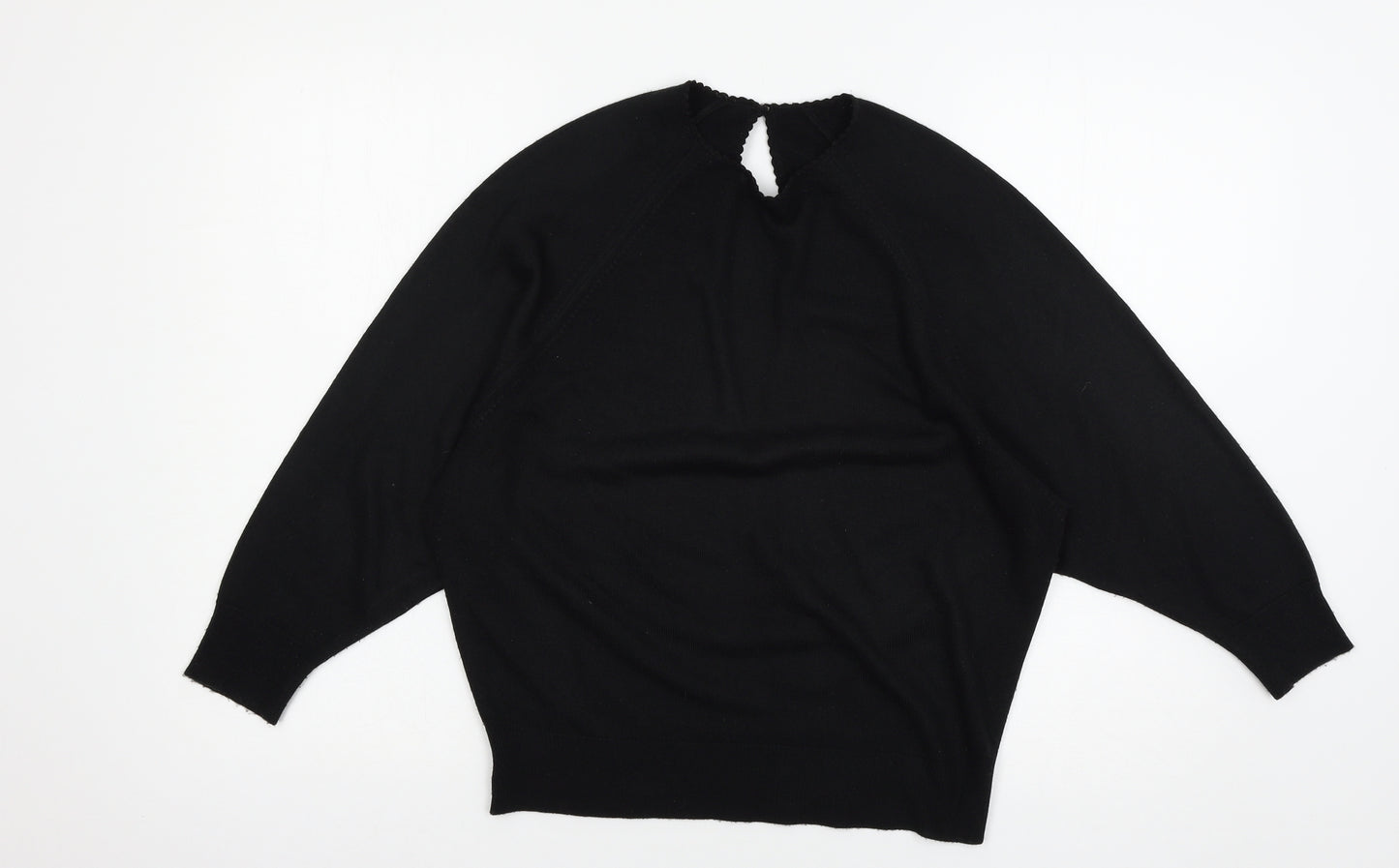 Littlewoods Womens Black  Knit Pullover Jumper Size 12