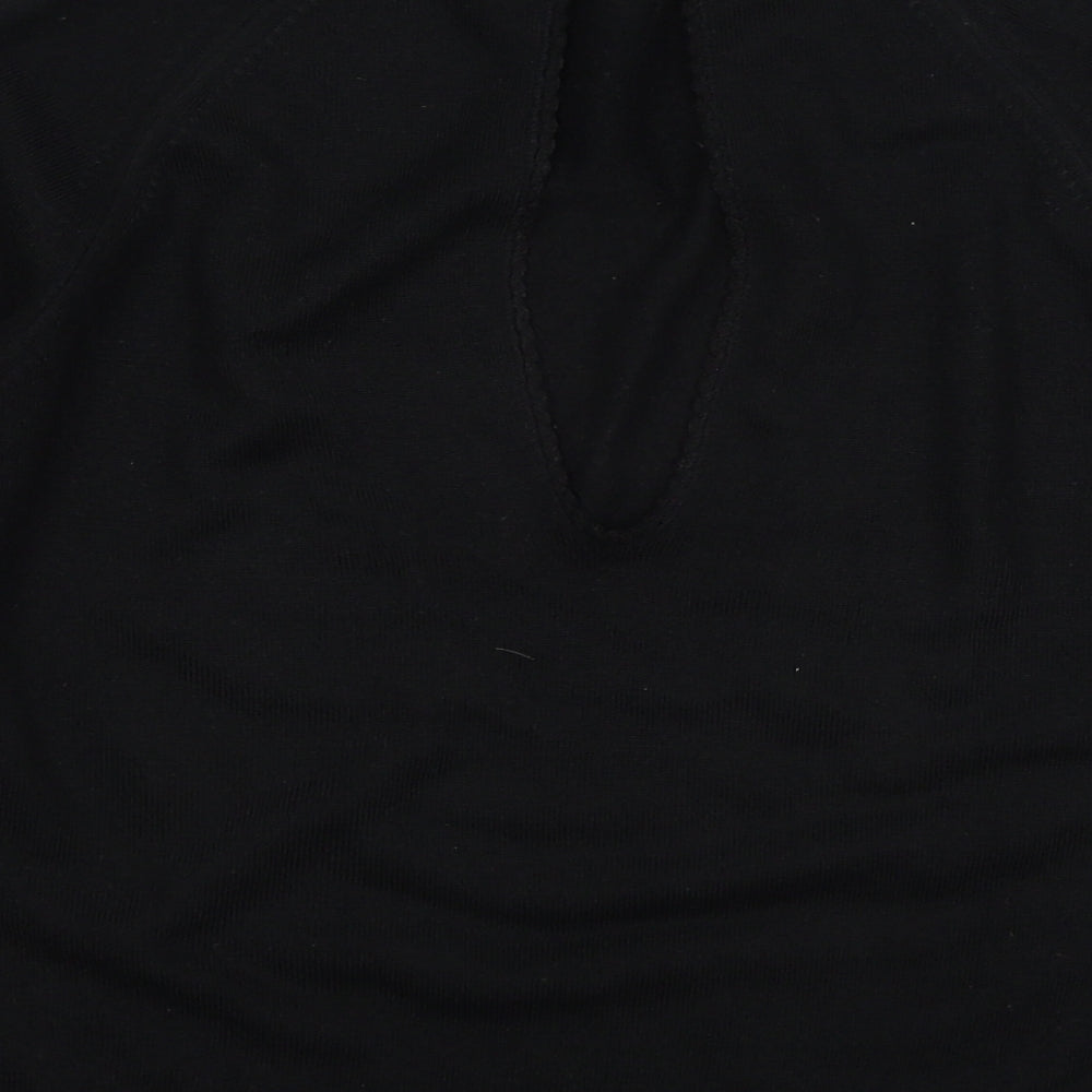 Littlewoods Womens Black  Knit Pullover Jumper Size 12
