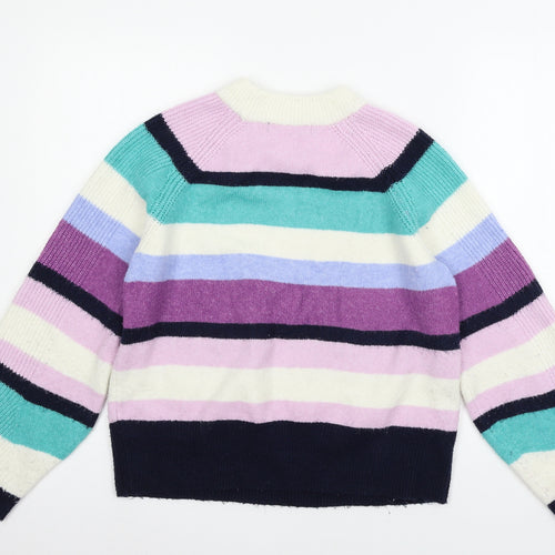 Marks and Spencer Womens Multicoloured Striped Knit Pullover Jumper Size M