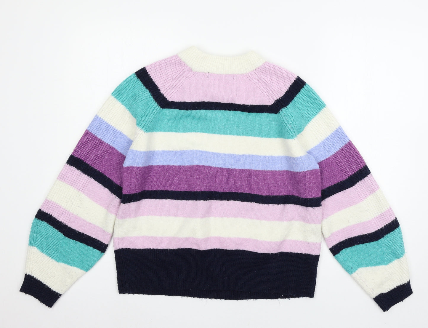 Marks and Spencer Womens Multicoloured Striped Knit Pullover Jumper Size M
