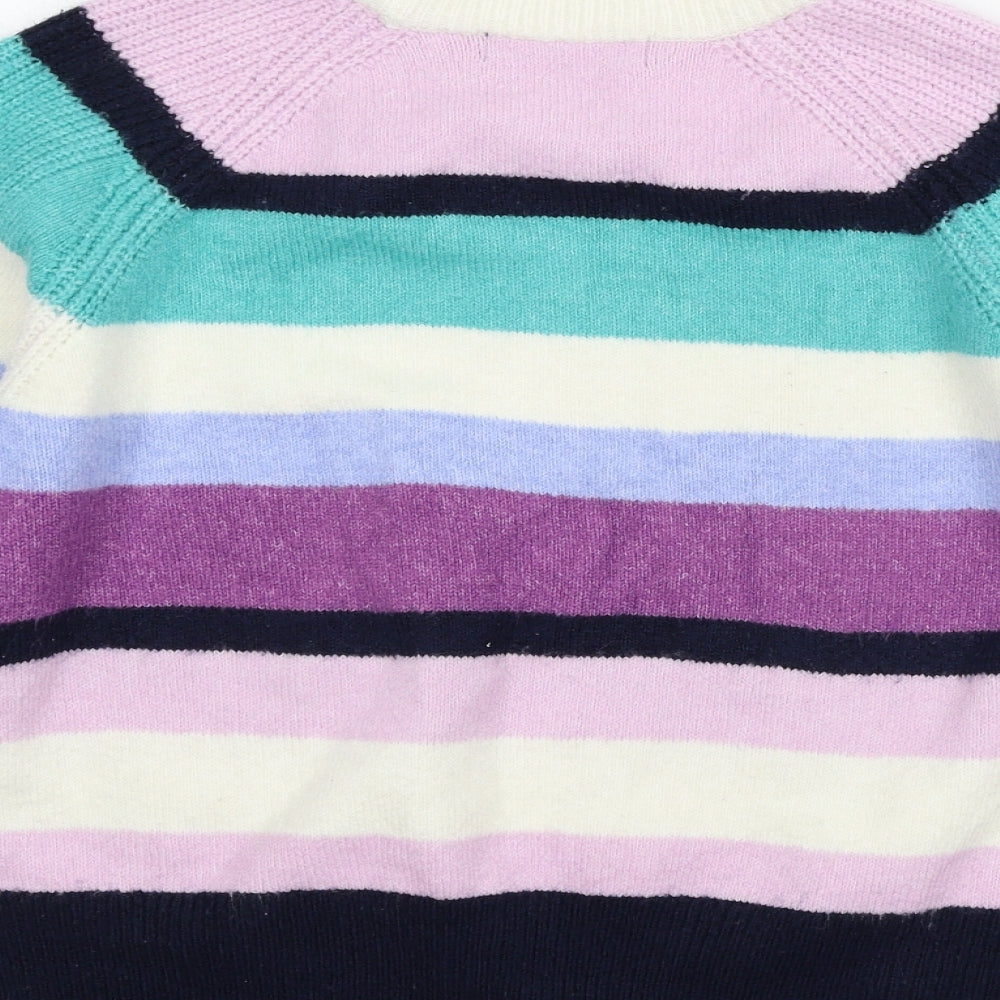 Marks and Spencer Womens Multicoloured Striped Knit Pullover Jumper Size M
