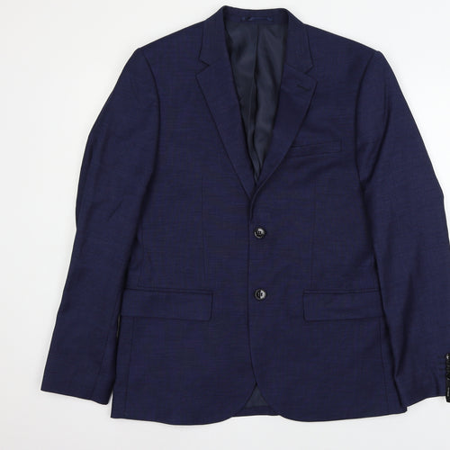 H&M Mens Blue   Jacket Suit Jacket Size L
