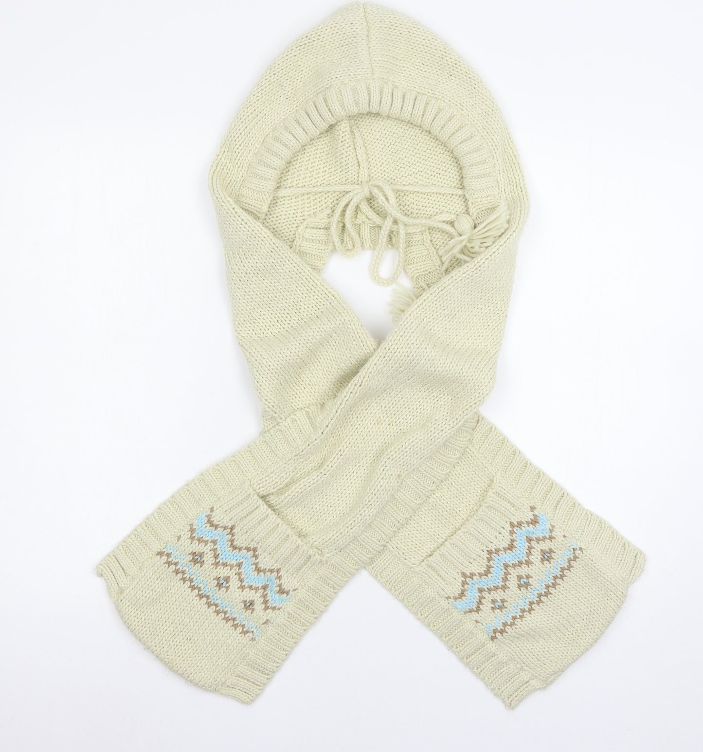 Preworn Womens Beige  Knit  Scarf
