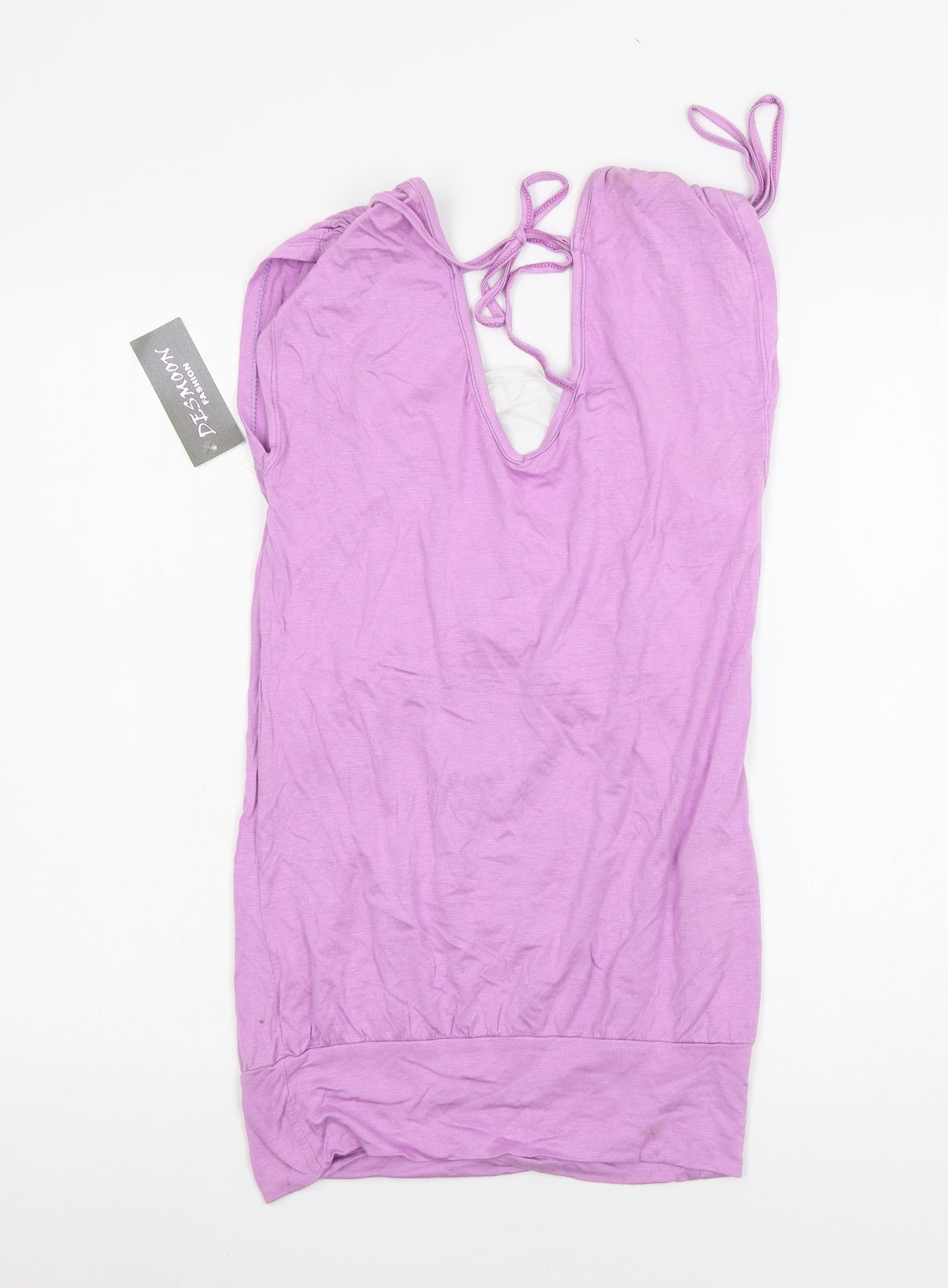 Desmoon Womens Purple  Jersey Basic T-Shirt Size 10