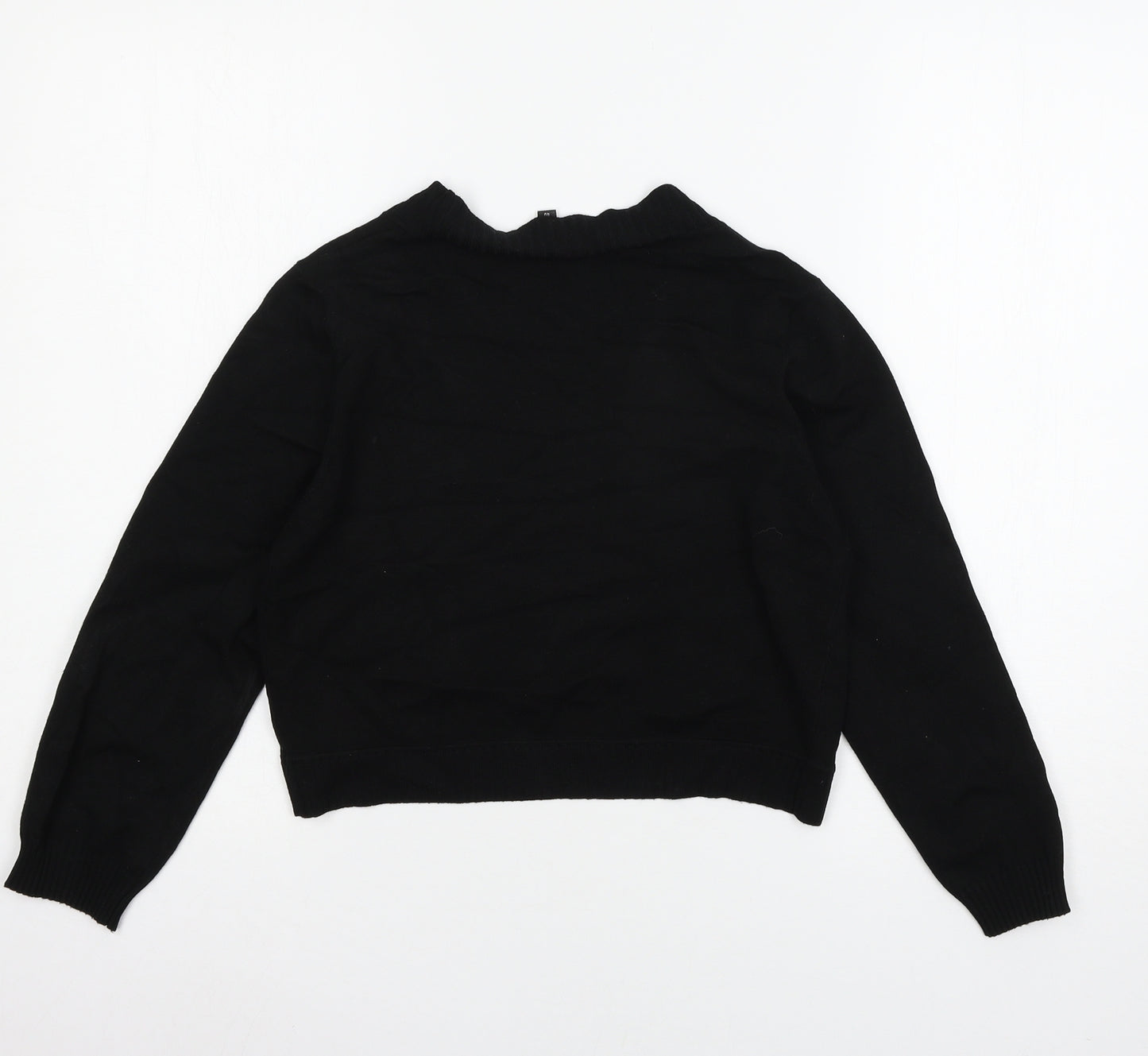 Wareouse Womens Black  Knit Cardigan Jumper Size 12
