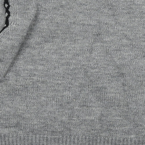 sweewe Womens Grey  Knit Pullover Jumper Size S  - lace up