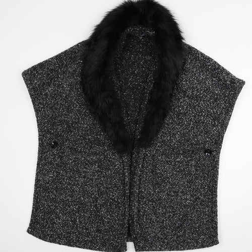 Intuition Womens Black Polka Dot  Jacket  Size S