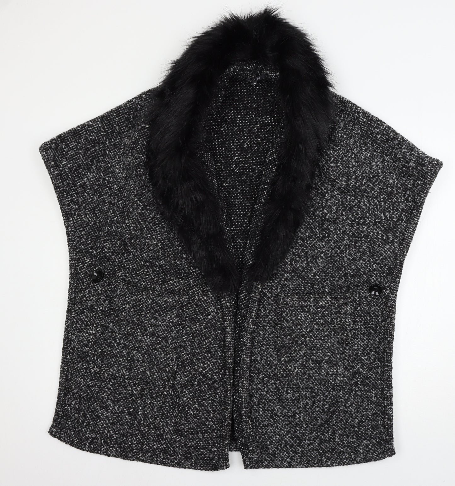 Intuition Womens Black Polka Dot  Jacket  Size S