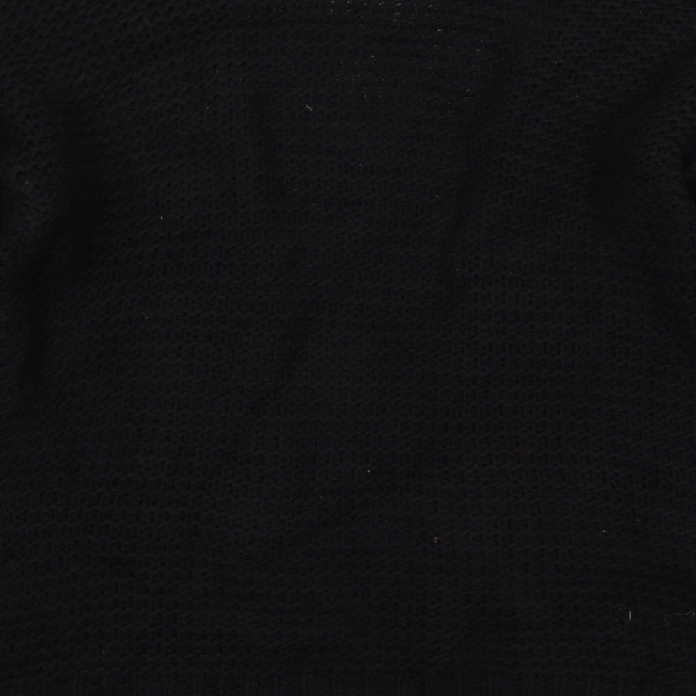 PRETTYLITTLETHING Womens Black  Knit Cardigan Jumper Size S