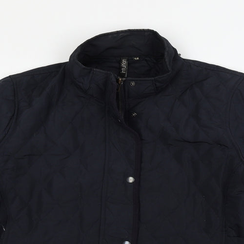 Intuition Womens Blue   Quilted Jacket Size 14