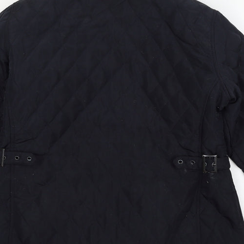 Intuition Womens Blue   Quilted Jacket Size 14