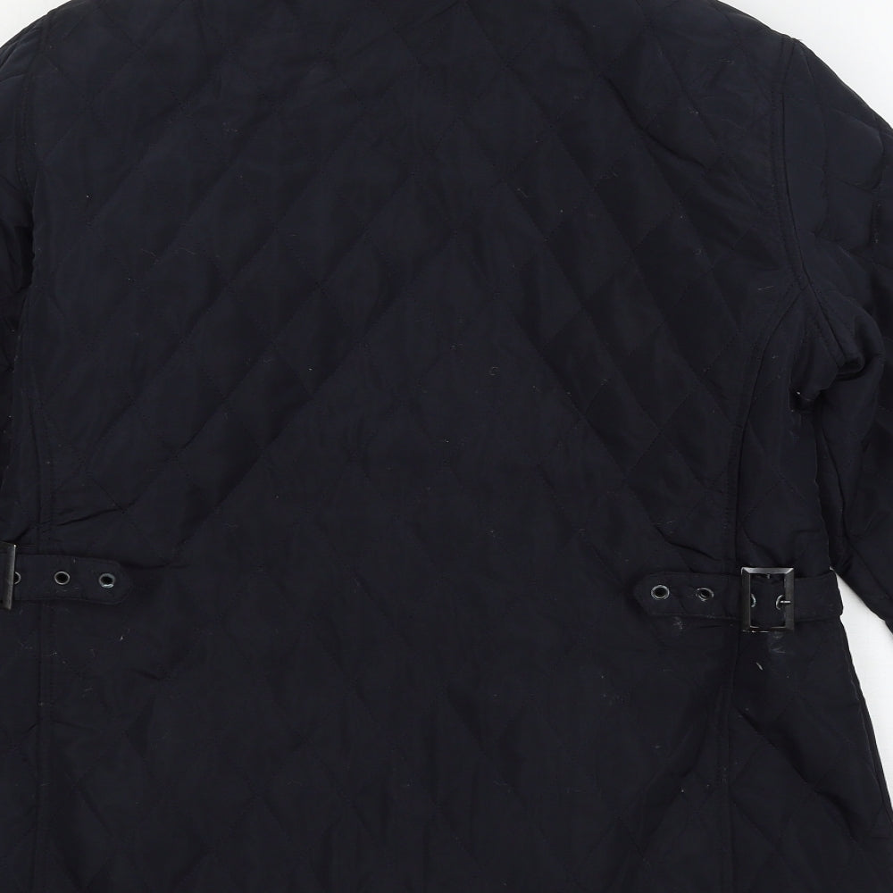 Intuition Womens Blue   Quilted Jacket Size 14