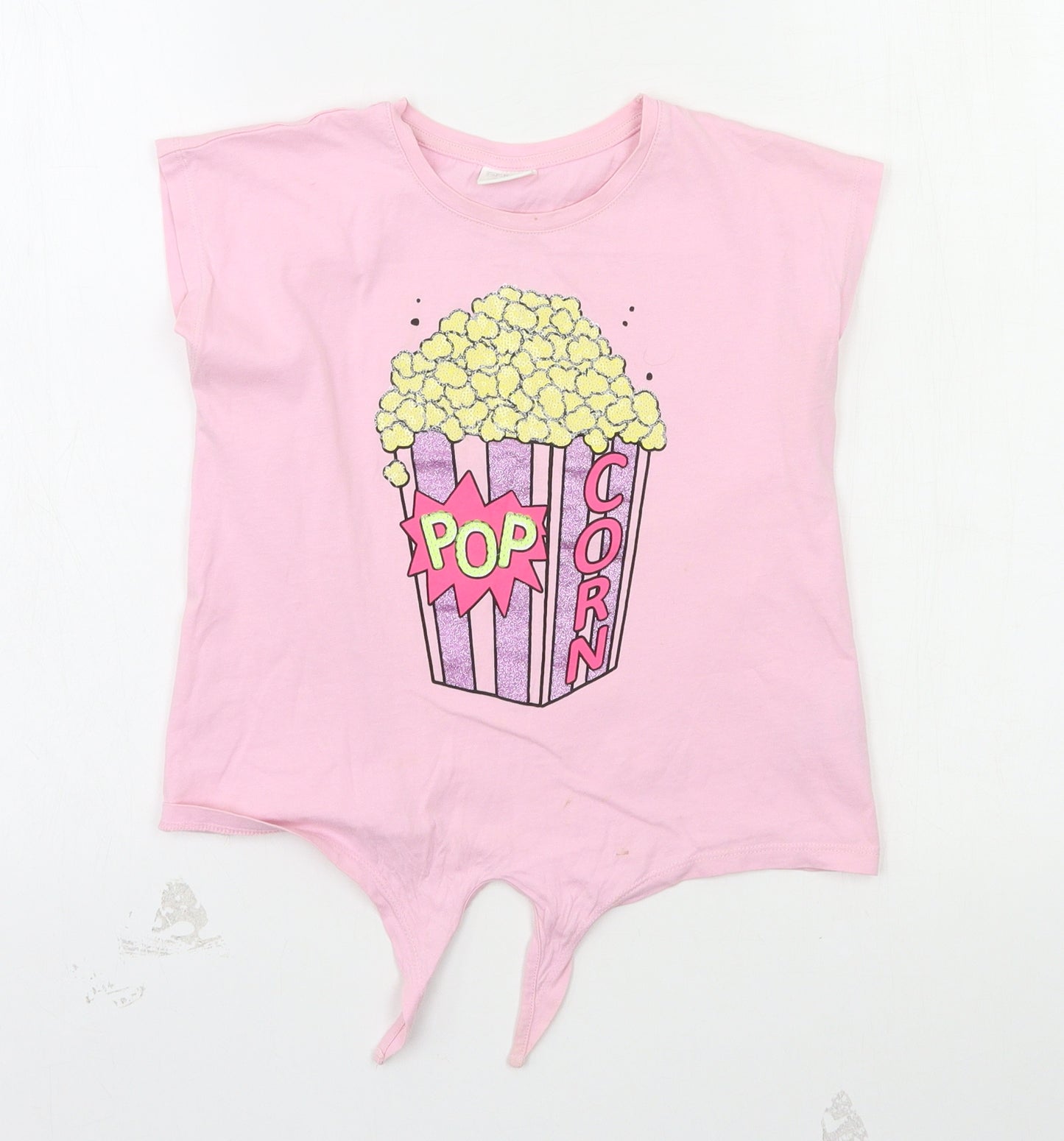 F&F Girls Pink   Basic T-Shirt Size 8-9 Years