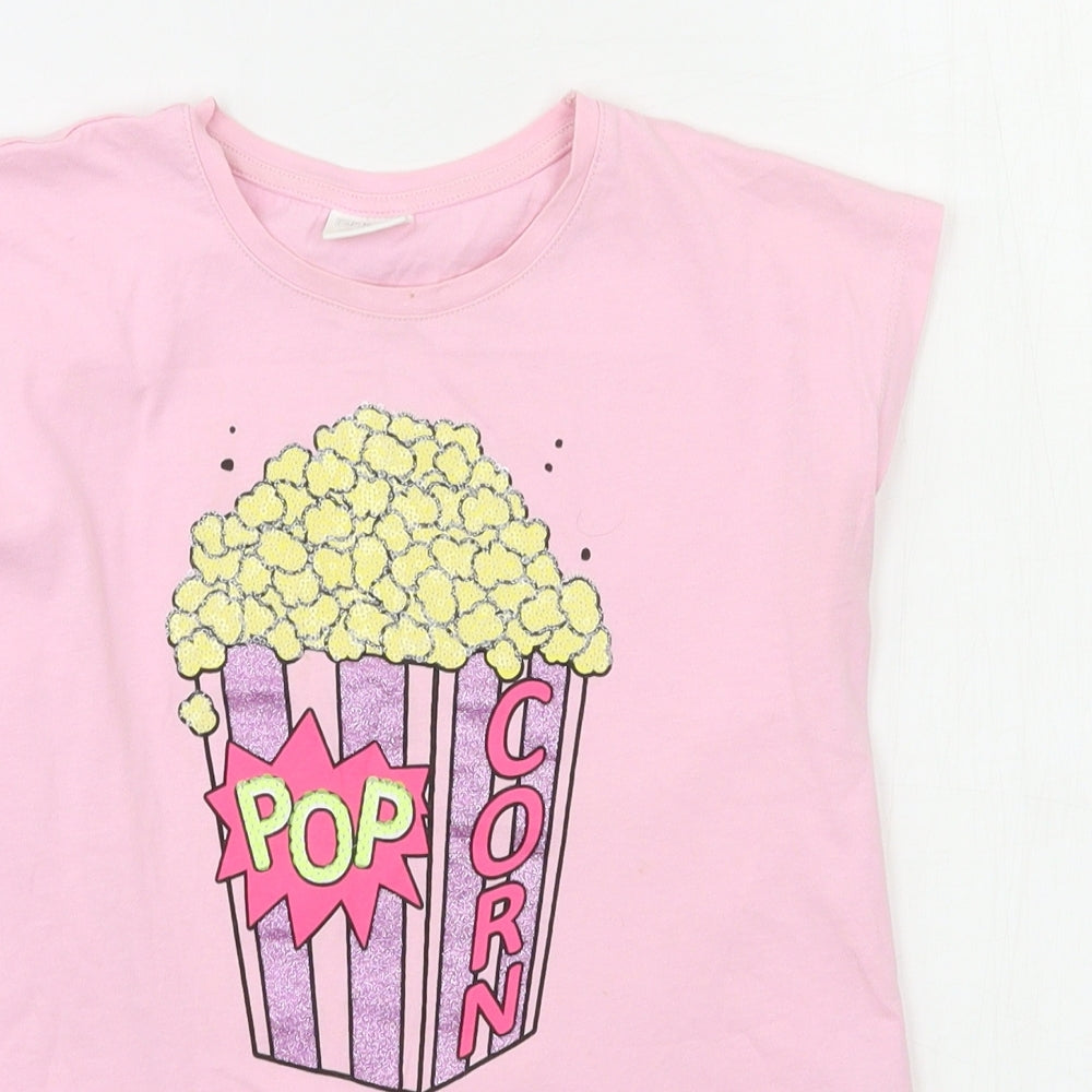 F&F Girls Pink   Basic T-Shirt Size 8-9 Years
