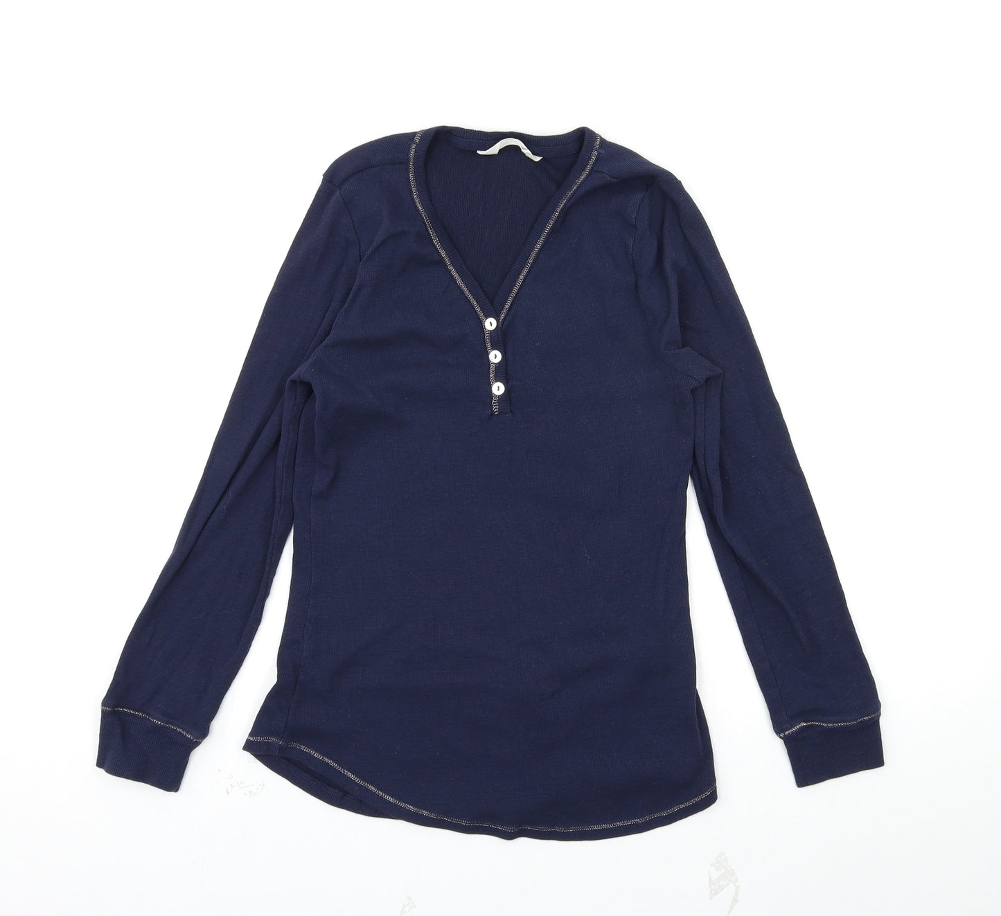 M&S Womens Blue   Basic T-Shirt Size 10